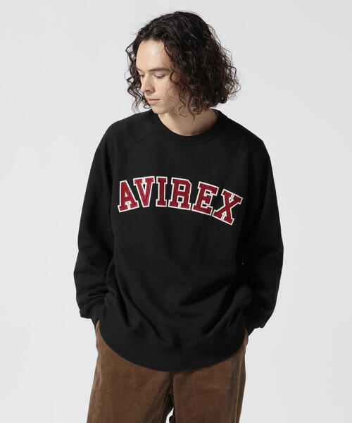 AVIREX（アヴィレックス）の「CREW SWEAT LOGO PATCH / クルー スウェット ロゴ パッチ / AVIREX / アヴィレックス / カレッジ（スウェット・メンズ・ホワイト/ブラック/ネイビー/ダークグリーン系・M/L/2XL/XL）」の22枚目の写真