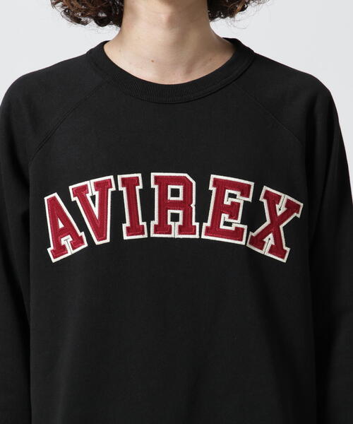 AVIREX（アヴィレックス）の「CREW SWEAT LOGO PATCH / クルー スウェット ロゴ パッチ / AVIREX / アヴィレックス / カレッジ（スウェット・メンズ・ホワイト/ブラック/ネイビー/ダークグリーン系・M/L/2XL/XL）」の8枚目の写真