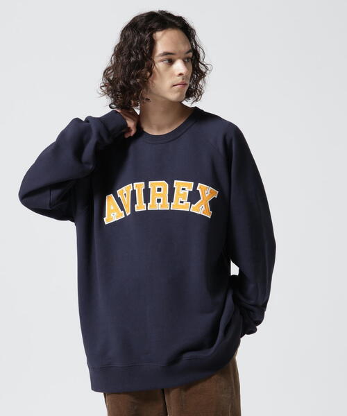 AVIREX（アヴィレックス）の「CREW SWEAT LOGO PATCH / クルー スウェット ロゴ パッチ / AVIREX / アヴィレックス / カレッジ（スウェット・メンズ・ホワイト/ブラック/ネイビー/ダークグリーン系・M/L/2XL/XL）」の16枚目の写真