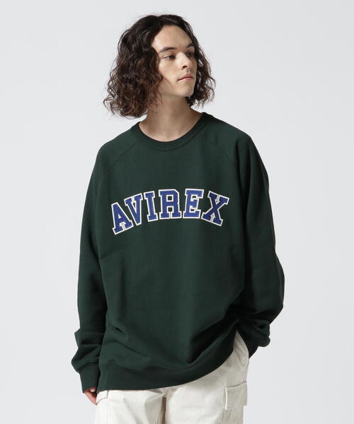 AVIREX（アヴィレックス）の「CREW SWEAT LOGO PATCH / クルー スウェット ロゴ パッチ / AVIREX / アヴィレックス / カレッジ（スウェット・メンズ・ホワイト/ブラック/ネイビー/ダークグリーン系・M/L/2XL/XL）」の19枚目の写真