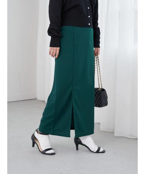 earth music&ecology（アースミュージックアンドエコロジー）の「ミニリップルナロースカート（スカート・レディース・ブラック/ダークグリーン/レッド・S/M）」の16枚目の写真