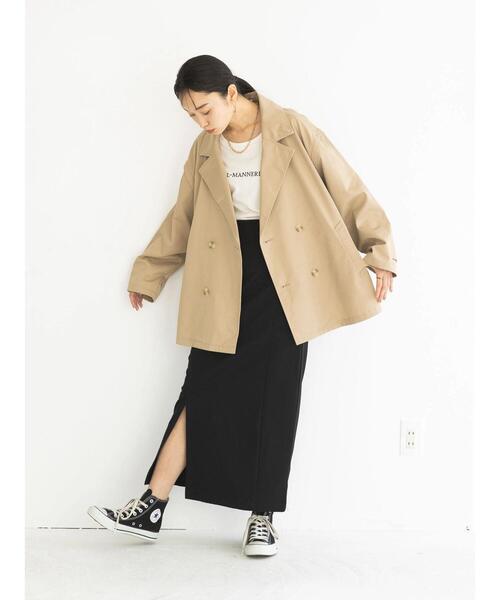 earth music&ecology（アースミュージックアンドエコロジー）の「ミニリップルナロースカート（スカート・レディース・ブラック/ダークグリーン/レッド・S/M）」の9枚目の写真