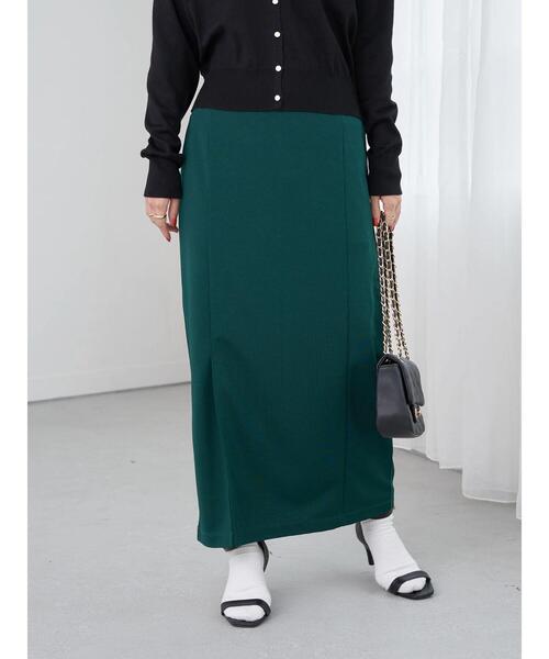 earth music&ecology（アースミュージックアンドエコロジー）の「ミニリップルナロースカート（スカート・レディース・ブラック/ダークグリーン/レッド・S/M）」の17枚目の写真