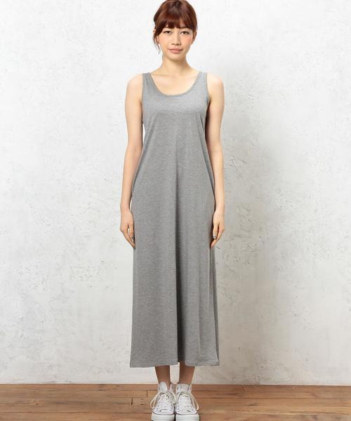 green label relaxing（グリーンレーベルリラクシング）の「GC  リヨセルC マキシワンピース◆（ワンピース・レディース・ブラック/ライトグレー/オリーブ/ロイヤルブルー・36/38）」の6枚目の写真