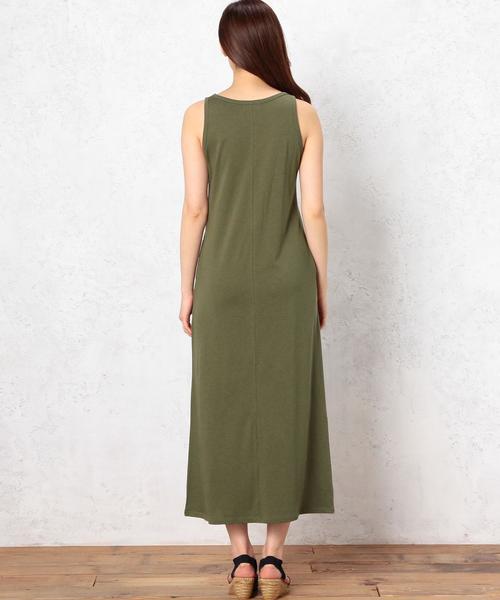 green label relaxing（グリーンレーベルリラクシング）の「GC  リヨセルC マキシワンピース◆（ワンピース・レディース・ブラック/ライトグレー/オリーブ/ロイヤルブルー・36/38）」の16枚目の写真