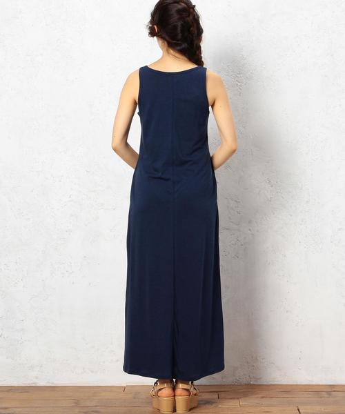 green label relaxing（グリーンレーベルリラクシング）の「GC  リヨセルC マキシワンピース◆（ワンピース・レディース・ブラック/ライトグレー/オリーブ/ロイヤルブルー・36/38）」の18枚目の写真