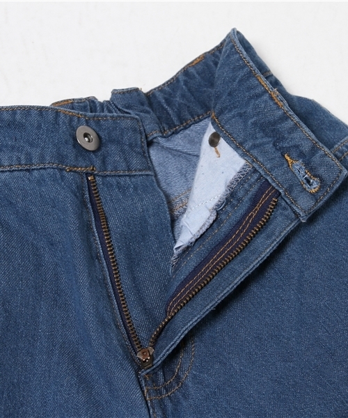 WEGO(ウィゴー)の「WEGO/ハイウエストデニムショーツ(デニムパンツ・レディース・インディゴブルー/ライトインディゴブルー・LARGE/MEDIUM)」の3枚目の写真