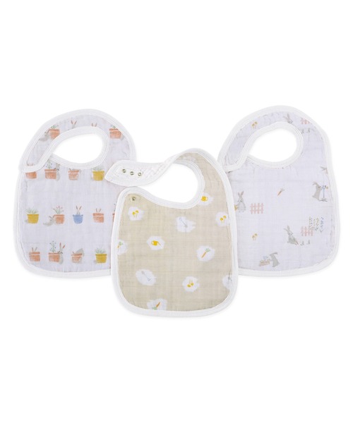 aden + anais (エイデンアンドアネイ)の「バーピービブ オーガニック 2枚入り(スタイ/よだれかけ・キッズ・ベージュ・FREE)」の1枚目の写真