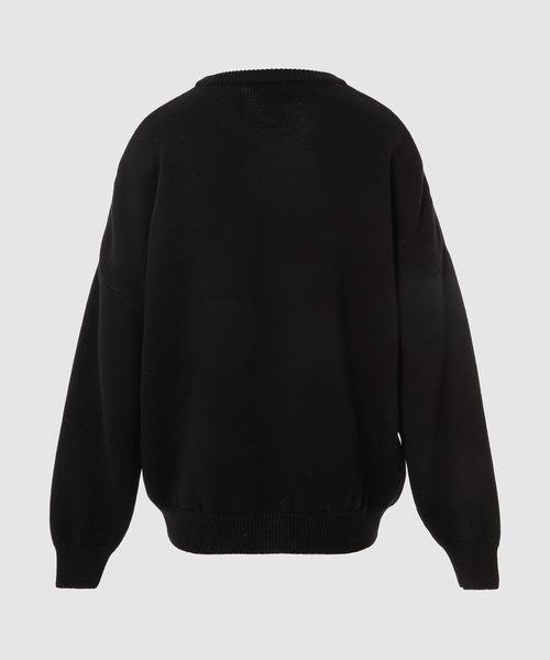 032c（ゼロスリーツーシー）の「FUZZY 'SELFIE' PULLOVER（スウェット・メンズ・ブラック・M/L/XL）」の2枚目の写真