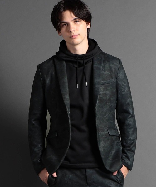 MONSIEUR NICOLE（ムッシュニコル）の「ダウンファブリック セットアップジャケット（ダウンジャケット/コート・メンズ・チャコールグレー/グレイッシュブルー・SMALL/MEDIUM/LARGE/X-LARGE）」の2枚目の写真