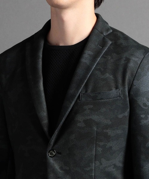 MONSIEUR NICOLE（ムッシュニコル）の「ダウンファブリック セットアップジャケット（ダウンジャケット/コート・メンズ・チャコールグレー/グレイッシュブルー・SMALL/MEDIUM/LARGE/X-LARGE）」の5枚目の写真