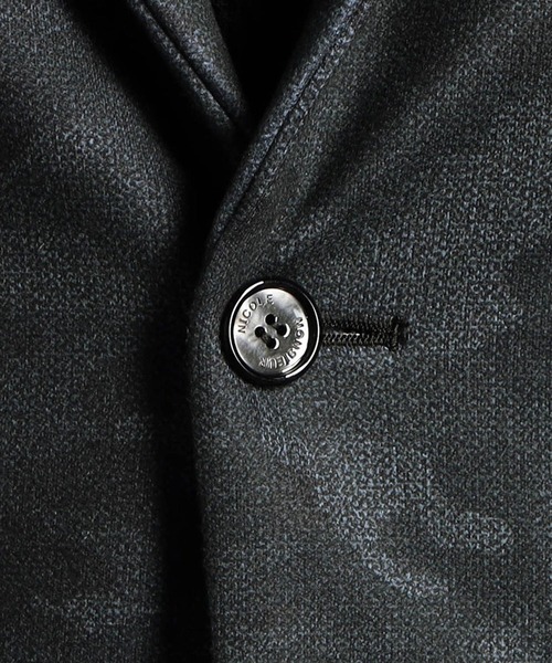 MONSIEUR NICOLE（ムッシュニコル）の「ダウンファブリック セットアップジャケット（ダウンジャケット/コート・メンズ・チャコールグレー/グレイッシュブルー・SMALL/MEDIUM/LARGE/X-LARGE）」の8枚目の写真