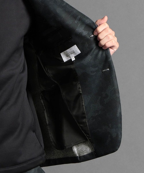 MONSIEUR NICOLE（ムッシュニコル）の「ダウンファブリック セットアップジャケット（ダウンジャケット/コート・メンズ・チャコールグレー/グレイッシュブルー・SMALL/MEDIUM/LARGE/X-LARGE）」の16枚目の写真