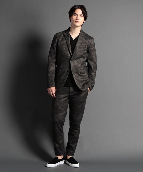 MONSIEUR NICOLE（ムッシュニコル）の「ダウンファブリック セットアップジャケット（ダウンジャケット/コート・メンズ・チャコールグレー/グレイッシュブルー・SMALL/MEDIUM/LARGE/X-LARGE）」の9枚目の写真