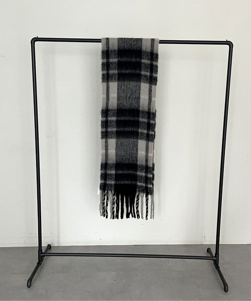 prose verse（プロズヴェール）の「起毛チェックマフラー（マフラー・レディース・グリーン/グレー/ブルー/イエロー・ﾌﾘ-）」の15枚目の写真