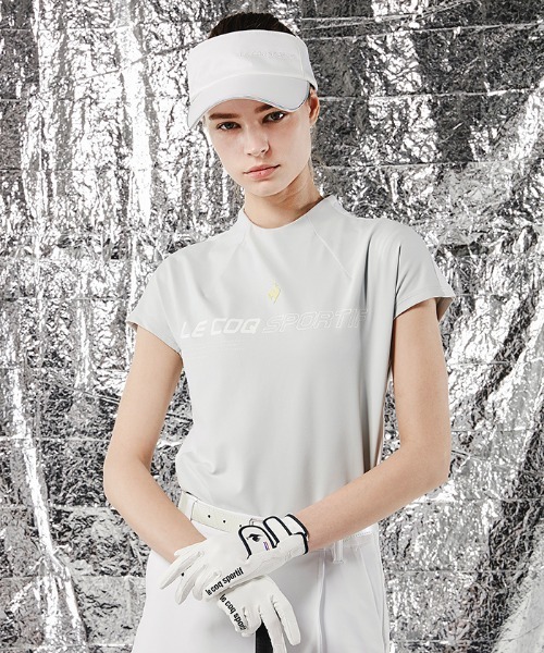 le coq sportif GOLF(ルコックスポルティフゴルフ)の「【RIJOUME / リジューム】立体襟ロゴ半袖シャツ レディース ウェア ポロシャツ ゴルフウェア スポーツウェア(シャツ/ブラウス・レディース・グレー/ピンク/ブラック・S/M(M)/L)」の7枚目の写真