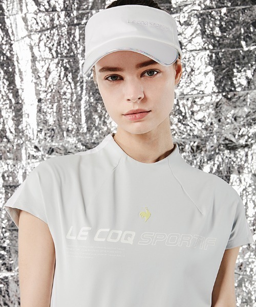 le coq sportif GOLF(ルコックスポルティフゴルフ)の「【RIJOUME / リジューム】立体襟ロゴ半袖シャツ レディース ウェア ポロシャツ ゴルフウェア スポーツウェア(シャツ/ブラウス・レディース・グレー/ピンク/ブラック・S/M(M)/L)」の8枚目の写真