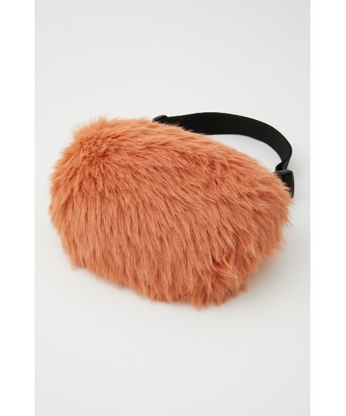 RODEO CROWNS WIDE BOWL（ロデオクラウンズワイドボウル）の「FAUX FUR WAIST BAG（ボディバッグ/ウエストポーチ・レディース・オレンジ/ブラック/ターコイズブルー・FREE）」の9枚目の写真