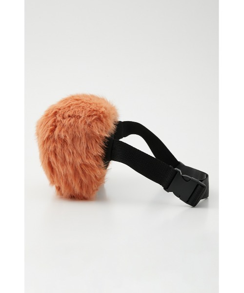 RODEO CROWNS WIDE BOWL（ロデオクラウンズワイドボウル）の「FAUX FUR WAIST BAG（ボディバッグ/ウエストポーチ・レディース・オレンジ/ブラック/ターコイズブルー・FREE）」の10枚目の写真