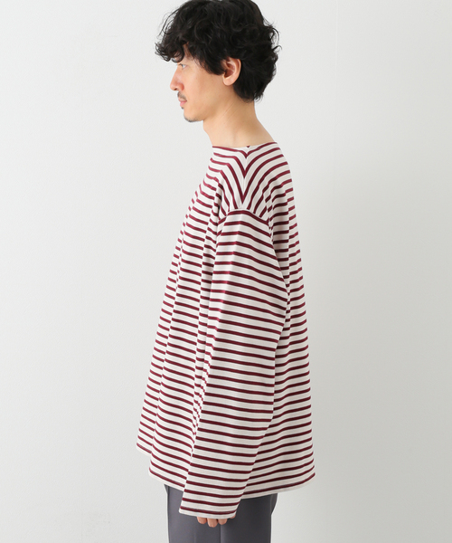 LENO(リノ)の「【LENO / リノ】BASQUE SHIRT(Tシャツ/カットソー・メンズ・ボルドー・MEDIUM/SMALL)」の4枚目の写真