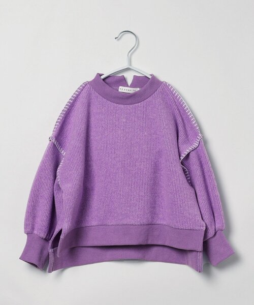 THE SHOP TK （ザ ショップ ティーケー ）の「【110-150】【洗濯機で洗える！】ハンドステッチ風ニットソー（ニット/セーター・キッズ・ライトパープル/ライトベージュ/ブルー・11/12/13/14/15 ）」の13枚目の写真