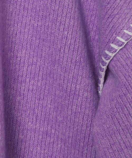 THE SHOP TK （ザ ショップ ティーケー ）の「【110-150】【洗濯機で洗える！】ハンドステッチ風ニットソー（ニット/セーター・キッズ・ライトパープル/ライトベージュ/ブルー・11/12/13/14/15 ）」の6枚目の写真