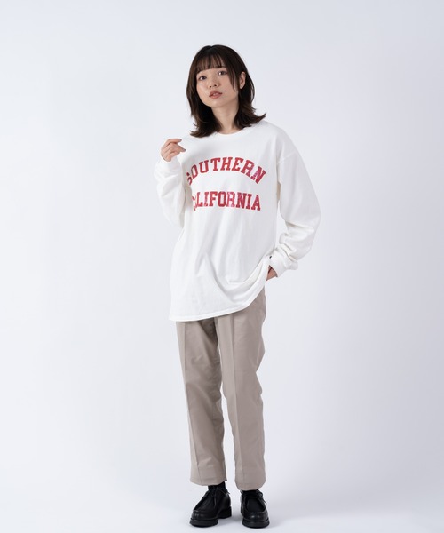 THE BAREFOOT（ベアフット）の「【 SLOPPY SUPPLY / スラッピーサプライ 】 LSTEE NEO VINTAGE SO.CAL ロング Tシャツ YAN（Tシャツ/カットソー・メンズ・ホワイト/ネイビー・LARGE/MEDIUM）」の4枚目の写真