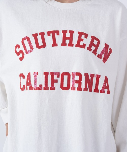 THE BAREFOOT（ベアフット）の「【 SLOPPY SUPPLY / スラッピーサプライ 】 LSTEE NEO VINTAGE SO.CAL ロング Tシャツ YAN（Tシャツ/カットソー・メンズ・ホワイト/ネイビー・LARGE/MEDIUM）」の5枚目の写真