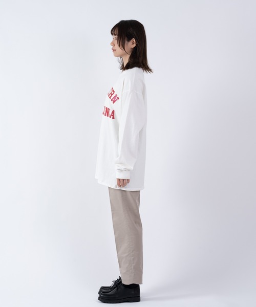 THE BAREFOOT（ベアフット）の「【 SLOPPY SUPPLY / スラッピーサプライ 】 LSTEE NEO VINTAGE SO.CAL ロング Tシャツ YAN（Tシャツ/カットソー・メンズ・ホワイト/ネイビー・LARGE/MEDIUM）」の7枚目の写真