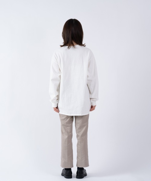 THE BAREFOOT（ベアフット）の「【 SLOPPY SUPPLY / スラッピーサプライ 】 LSTEE NEO VINTAGE SO.CAL ロング Tシャツ YAN（Tシャツ/カットソー・メンズ・ホワイト/ネイビー・LARGE/MEDIUM）」の8枚目の写真