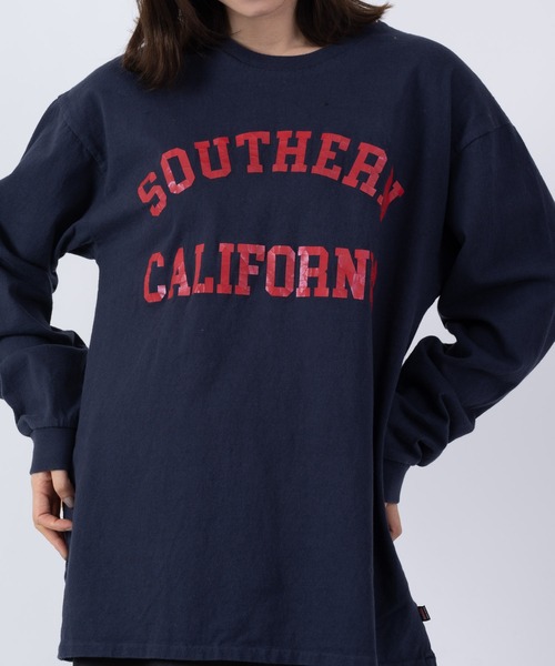 THE BAREFOOT（ベアフット）の「【 SLOPPY SUPPLY / スラッピーサプライ 】 LSTEE NEO VINTAGE SO.CAL ロング Tシャツ YAN（Tシャツ/カットソー・メンズ・ホワイト/ネイビー・LARGE/MEDIUM）」の9枚目の写真