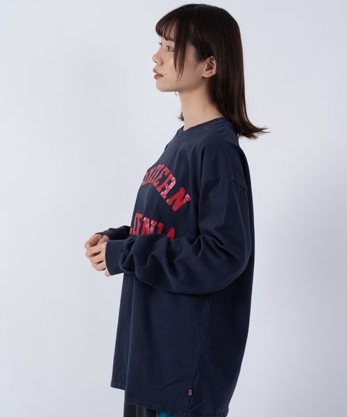 THE BAREFOOT（ベアフット）の「【 SLOPPY SUPPLY / スラッピーサプライ 】 LSTEE NEO VINTAGE SO.CAL ロング Tシャツ YAN（Tシャツ/カットソー・メンズ・ホワイト/ネイビー・LARGE/MEDIUM）」の10枚目の写真