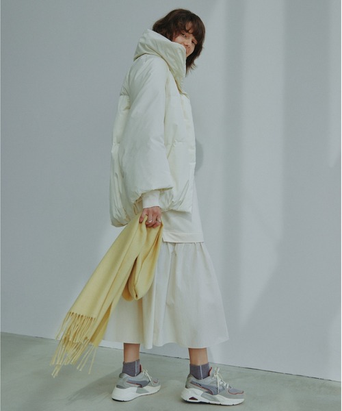 emmi（エミ）の「【emmi atelier】 【New Year Special Item】ドッキングロンTワンピース（ワンピース・レディース・アイボリー/ブラック/ミント・0/1）」の10枚目の写真