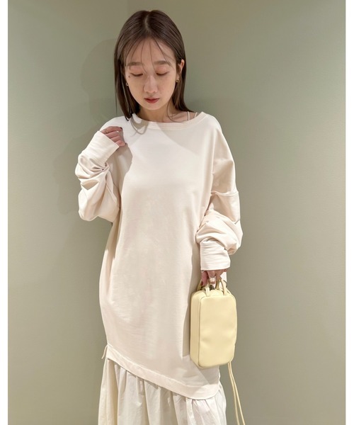 emmi（エミ）の「【emmi atelier】 【New Year Special Item】ドッキングロンTワンピース（ワンピース・レディース・アイボリー/ブラック/ミント・0/1）」の19枚目の写真