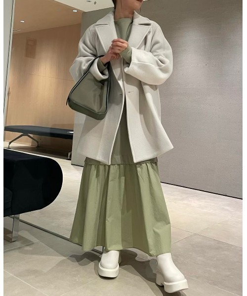 emmi（エミ）の「【emmi atelier】 【New Year Special Item】ドッキングロンTワンピース（ワンピース・レディース・アイボリー/ブラック/ミント・0/1）」の22枚目の写真