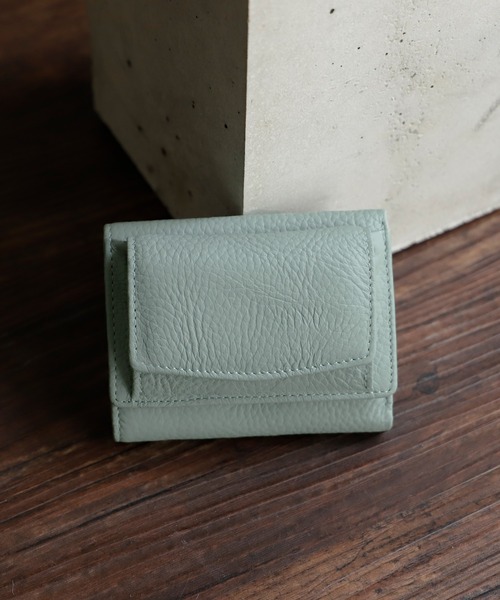 VitaFelice（ヴィータフェリーチェ）の「【スキミング防止】本革スクエアミニウォレット（財布・レディース・グリーン系その他/ベージュ系その他/グリーン/ダークブルー/ライトパープル/モスグリーン/パープル系その他/オレンジ/ブルー系その他/ブラック/イエロー/ブラウン/ベビーピンク/ライトベージュ/オフホワイト・FREE）」の8枚目の写真