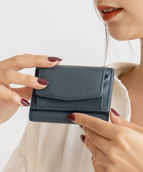 VitaFelice（ヴィータフェリーチェ）の「【スキミング防止】本革スクエアミニウォレット（財布・レディース・グリーン系その他/ベージュ系その他/グリーン/ダークブルー/ライトパープル/モスグリーン/パープル系その他/オレンジ/ブルー系その他/ブラック/イエロー/ブラウン/ベビーピンク/ライトベージュ/オフホワイト・FREE）」の9枚目の写真