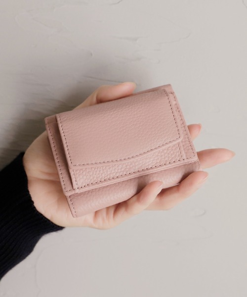 VitaFelice（ヴィータフェリーチェ）の「【スキミング防止】本革スクエアミニウォレット（財布・レディース・グリーン系その他/ベージュ系その他/グリーン/ダークブルー/ライトパープル/モスグリーン/パープル系その他/オレンジ/ブルー系その他/ブラック/イエロー/ブラウン/ベビーピンク/ライトベージュ/オフホワイト・FREE）」の14枚目の写真