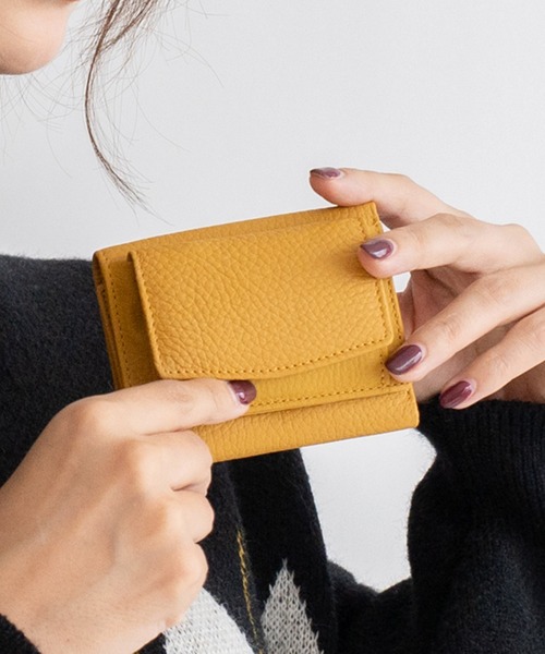 VitaFelice（ヴィータフェリーチェ）の「【スキミング防止】本革スクエアミニウォレット（財布・レディース・グリーン系その他/ベージュ系その他/グリーン/ダークブルー/ライトパープル/モスグリーン/パープル系その他/オレンジ/ブルー系その他/ブラック/イエロー/ブラウン/ベビーピンク/ライトベージュ/オフホワイト・FREE）」の13枚目の写真