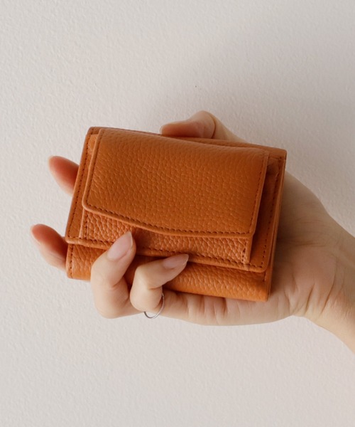 VitaFelice（ヴィータフェリーチェ）の「【スキミング防止】本革スクエアミニウォレット（財布・レディース・グリーン系その他/ベージュ系その他/グリーン/ダークブルー/ライトパープル/モスグリーン/パープル系その他/オレンジ/ブルー系その他/ブラック/イエロー/ブラウン/ベビーピンク/ライトベージュ/オフホワイト・FREE）」の15枚目の写真