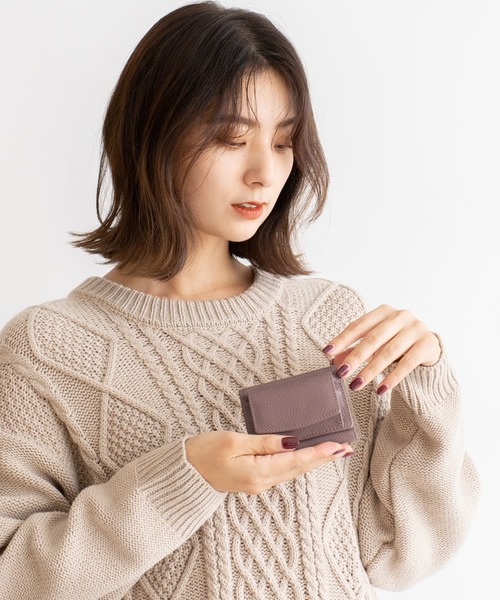 VitaFelice（ヴィータフェリーチェ）の「【スキミング防止】本革スクエアミニウォレット（財布・レディース・グリーン系その他/ベージュ系その他/グリーン/ダークブルー/ライトパープル/モスグリーン/パープル系その他/オレンジ/ブルー系その他/ブラック/イエロー/ブラウン/ベビーピンク/ライトベージュ/オフホワイト・FREE）」の21枚目の写真