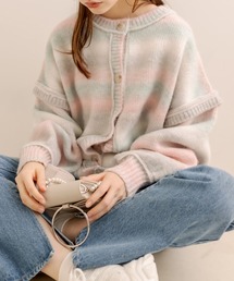 OLIVE des OLIVE | 【WEB限定カラー有】グラデーションニット(カーディガン/ボレロ)