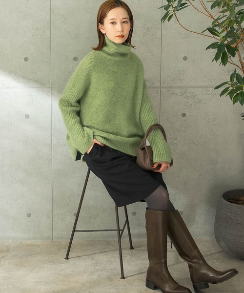 URBAN RESEARCH ROSSO（アーバンリサーチロッソ）の「モヘアリブニット（ニット/セーター・レディース・グリーン系その他/ロイヤルブルー・FREE）」の3枚目の写真