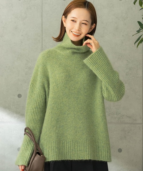 URBAN RESEARCH ROSSO（アーバンリサーチロッソ）の「モヘアリブニット（ニット/セーター・レディース・グリーン系その他/ロイヤルブルー・FREE）」の4枚目の写真