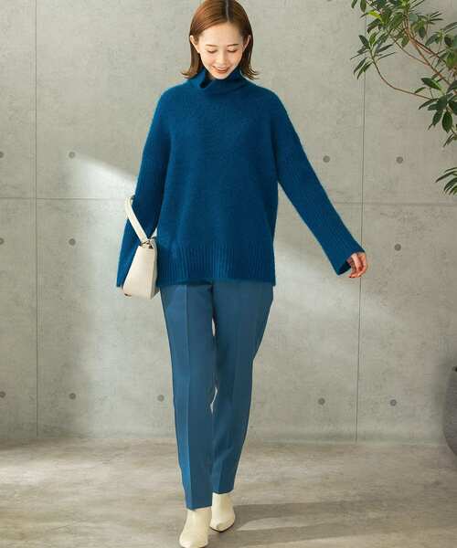 URBAN RESEARCH ROSSO（アーバンリサーチロッソ）の「モヘアリブニット（ニット/セーター・レディース・グリーン系その他/ロイヤルブルー・FREE）」の13枚目の写真