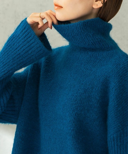 URBAN RESEARCH ROSSO（アーバンリサーチロッソ）の「モヘアリブニット（ニット/セーター・レディース・グリーン系その他/ロイヤルブルー・FREE）」の19枚目の写真