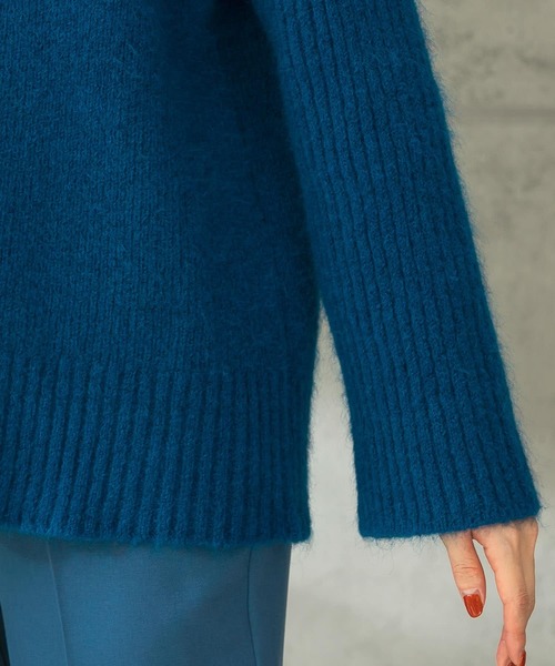 URBAN RESEARCH ROSSO（アーバンリサーチロッソ）の「モヘアリブニット（ニット/セーター・レディース・グリーン系その他/ロイヤルブルー・FREE）」の21枚目の写真