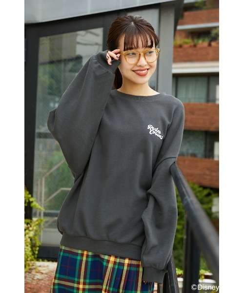 RODEO CROWNS WIDE BOWL（ロデオクラウンズワイドボウル）の「(M&F)FRIENDSスウェットトップス WL（Tシャツ/カットソー・レディース・オレンジ/アイボリー/チャコールグレー・FREE）」の14枚目の写真