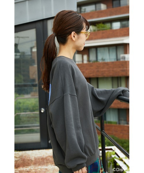 RODEO CROWNS WIDE BOWL（ロデオクラウンズワイドボウル）の「(M&F)FRIENDSスウェットトップス WL（Tシャツ/カットソー・レディース・オレンジ/アイボリー/チャコールグレー・FREE）」の5枚目の写真