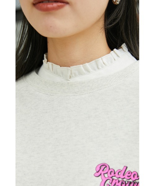RODEO CROWNS WIDE BOWL（ロデオクラウンズワイドボウル）の「(M&F)FRIENDSスウェットトップス WL（Tシャツ/カットソー・レディース・オレンジ/アイボリー/チャコールグレー・FREE）」の16枚目の写真